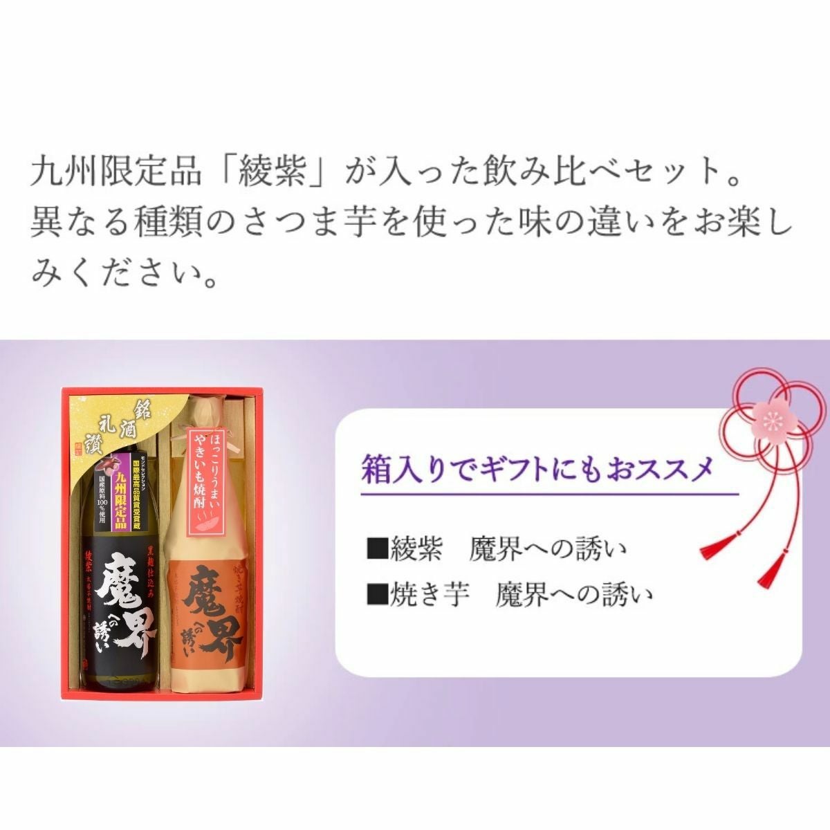 魔界への誘い 九州限定セット 900ml×1本と720ml×1本（SB-V）（ギフト